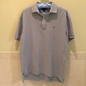 🏌️Tommy Hilfiger Gray Polo Shirt sz M